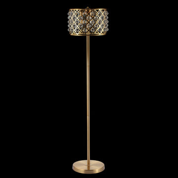 Elizabeth 60" Crystal/Metal LED Floor Lamp - JONATHAN Y